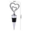 1PC Double Heart Wine Stopper (White K) Wine Storage Twist Cap Plug Reusable Vacuum Sealed Bottle Cap Champagne Stopper Wine Gifts Bar Tools