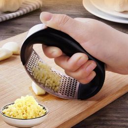 Multi-function Manual Stainless Steel Garlic Presses Grinder Slicer Cutter