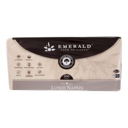 Emerald Brand - Napkins Lunch 500 Ct - CS of 12-500 CT