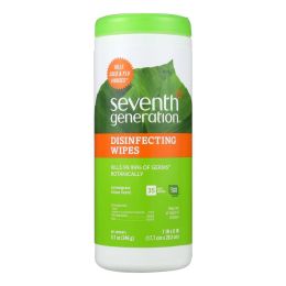 Seventh Generation Disinfecting Wipes - Multi Surface Lemongrass Citrus - 35 ct - Case of 12