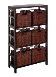 Leo 7pc Shelf and Baskets; one shelf, 6 small baskets; 3 cartons