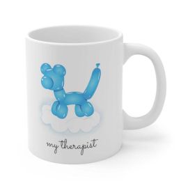 Blue Balloon Dog Theme Mug