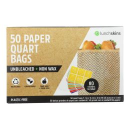 Lunchskins - Paper Bag Quart Cheveron - Case of 12 - 50 CT