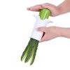 Stainless Steel Blade Cucumber Manual Slitter Creative Multi-functional Fruit And Vegetable Divider