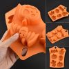 Halloween Pumpkin Plunger Chocolate Cake Cookie Fondant Mold