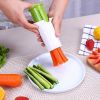 Stainless Steel Blade Cucumber Manual Slitter Creative Multi-functional Fruit And Vegetable Divider