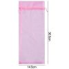 10pcs Organza Wine Bags Pink; Sheer Mesh Bottle Gift Pouches Wine Covers Dresses with Drawstring