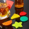 6Pcs/set Fruit Pattern Silicone Wine Glass Drink Marker for Drinks Cups Beverage Glasses Wine Glass Labels Tag Signs