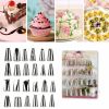 24Pcs Sugarcraft Kitchen Cupcake Decorating Mould Icing Piping Flower Nozzles Pastry Tips