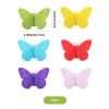 Silicone Labeling Supplies Wine Glass Butterfly Flower Mark Recognizer Flower Type Bandage Cup Label Distinguisher 6 Packs