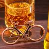 1Pc Bicycle Bottle Opener Fashion Metal Beer Bottle Opener Cute Bike Bicycle Keychain Key Rings for Lover Biker Bottle Openers Creative Wedding Gift