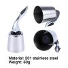 Wine Bottle Stopper Stainless Steel Reusable Leakproof Silicone Beverage Bottle Sealer Wine Fresh