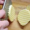 Stainless Steel Potato Chip Dough Vegetable Crinkle Wavy Cutter Slicer Fruits Food Cutterly