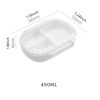 Microwaveable Lunch Box Divided Fruit Box Pupils Portable Lunch Box Fresh-keeping Box