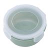 Round Mini Refrigerator Crisper Lunch Box Kitchen Plastic Storage Rectangular Sealed Case