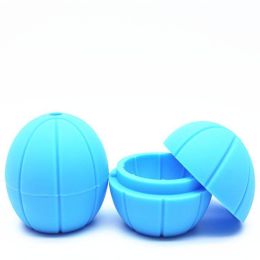 Diy Creative Silicone Round Basketball Ice Cube Mold Tray Desert Sphere Mould (Color: Blue)