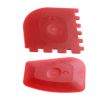 2pcs Durable Grill Pan Scrapers Silicone Handle Holder Cookware Kitchen Cleaning Oil Dirt Scraper