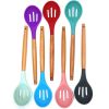 1Pc of Wood Handle Silicone kitchenware Health Kitchenware and kitchen Accessories