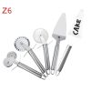 New Stainless Steel 430 Pastry Nonstick Pizza Cutter Wheel Slicer Blade Grip