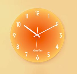 Factory Creative Sunset Glass Clock Wall Watch Home Wall Watch Creative Personality Simple Sunset Creative Art Clock (colour: LRZ0006)