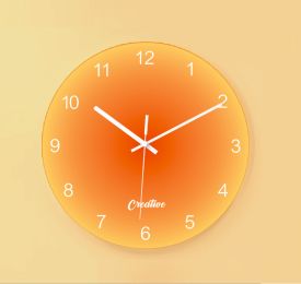 Factory Creative Sunset Glass Clock Wall Watch Home Wall Watch Creative Personality Simple Sunset Creative Art Clock (colour: LRZ0004)