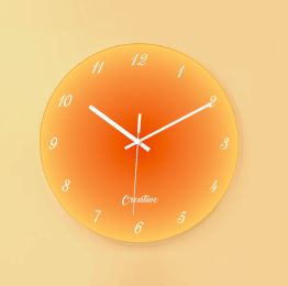 Factory Creative Sunset Glass Clock Wall Watch Home Wall Watch Creative Personality Simple Sunset Creative Art Clock (colour: LRZ0007)