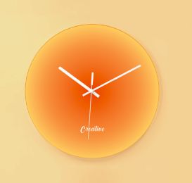 Factory Creative Sunset Glass Clock Wall Watch Home Wall Watch Creative Personality Simple Sunset Creative Art Clock (colour: LRZ0001)