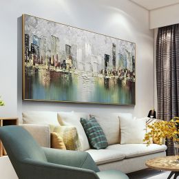 Abstract Art Modern Painting Wall decor painting big size oil on canvas Handmade artwork wall painting living room (size: 50x70cm)