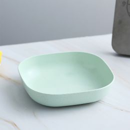 1Pcs  Salad Bowl Large Capacity Food Grade Versatile Dessert Snack Cake Serving Plate Household Supplies (Color: Green)