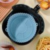 Air Fryers Oven Baking Tray Fried Chicken Basket Mat AirFryer Silicone Pot Round Replacemen Grill Pan Accessories