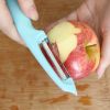 Solid Plastic Handle Peeler Fruit Knife Toothbrush Yam Sweet Potato Horseshoe Chestnut Peeler