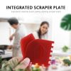 2pcs Durable Grill Pan Scrapers Silicone Handle Holder Cookware Kitchen Cleaning Oil Dirt Scraper