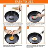 Egg Rings Mold for Cooking Stainless Steel Round Egg Cooker Ring Nonstick Fried Egg Maker Molds