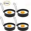 Egg Rings Mold for Cooking Stainless Steel Round Egg Cooker Ring Nonstick Fried Egg Maker Molds