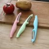 Solid Plastic Handle Peeler Fruit Knife Toothbrush Yam Sweet Potato Horseshoe Chestnut Peeler