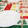 Muwago Colorful Festive Table Cloth High Quality Waterproof Oil Proof Table Cover For Dining Room Christmas Holiday Decoration