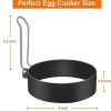 Egg Rings Mold for Cooking Stainless Steel Round Egg Cooker Ring Nonstick Fried Egg Maker Molds