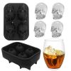 2022 Ice Cube Maker DIY Creative Silica Gel Gun Bullet Skull Shape Tray Mold Home Bar Party Cool Whiskey Wine Ice Cream Bar Tool