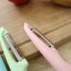 Solid Plastic Handle Peeler Fruit Knife Toothbrush Yam Sweet Potato Horseshoe Chestnut Peeler