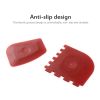 2pcs Durable Grill Pan Scrapers Silicone Handle Holder Cookware Kitchen Cleaning Oil Dirt Scraper