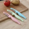 Solid Plastic Handle Peeler Fruit Knife Toothbrush Yam Sweet Potato Horseshoe Chestnut Peeler